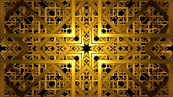 Golden Ornament Tunnel - Download Videohive 20730977