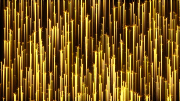 Golden Particle Streaks Rising - Videohive Download 19616703