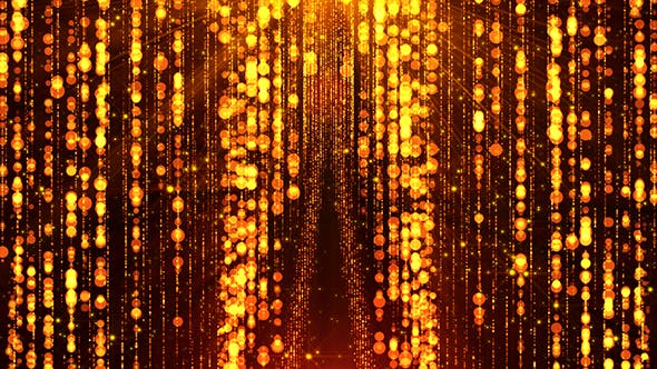 Golden Particles Curtain - Download Videohive 21192734