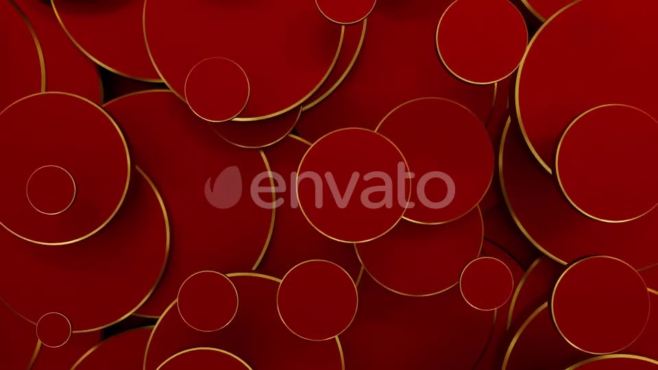 Golden Red Circles Videohive 22721273 Motion Graphics Image 2