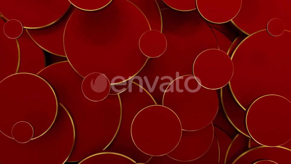 Golden Red Circles Videohive 22721273 Motion Graphics Image 3