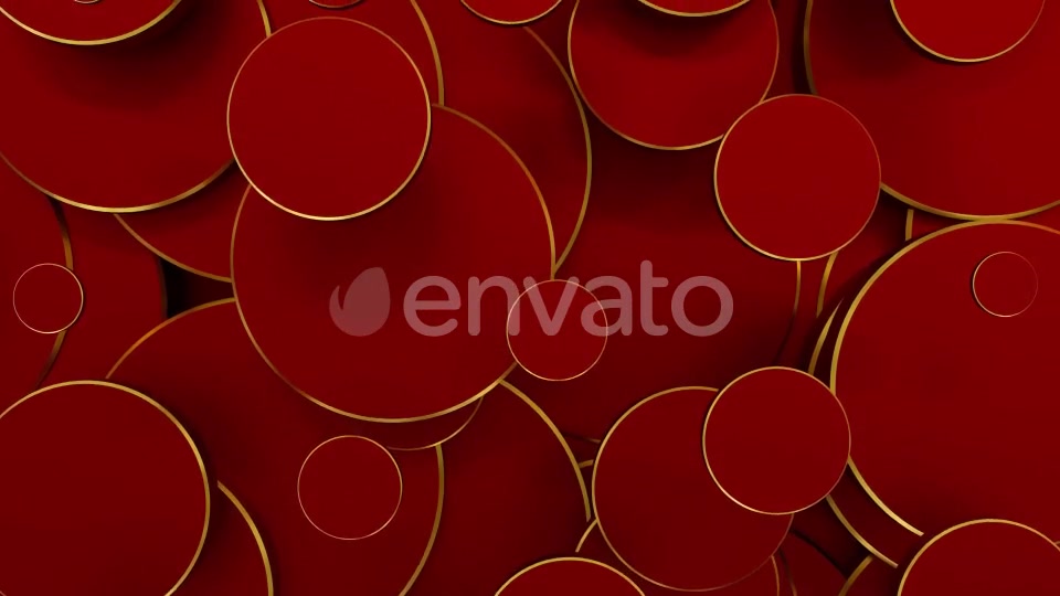 Golden Red Circles Videohive 22721273 Motion Graphics Image 4
