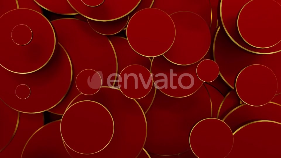 Golden Red Circles Videohive 22721273 Motion Graphics Image 6