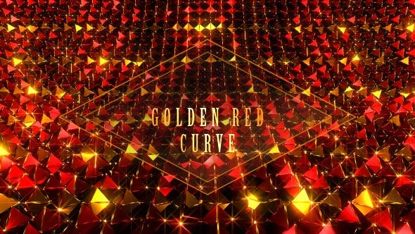 Golden Red Curve - Videohive Download 21410690
