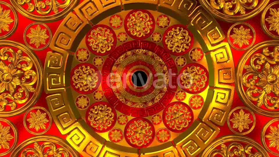 Golden Red Flower Tunnel Videohive 22172528 Motion Graphics Image 10