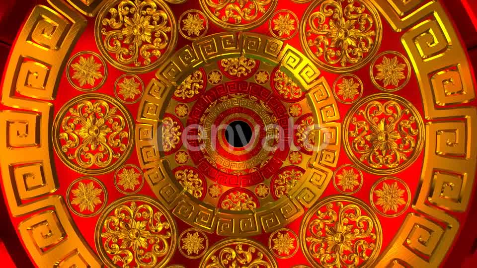 Golden Red Flower Tunnel Videohive 22172528 Motion Graphics Image 8