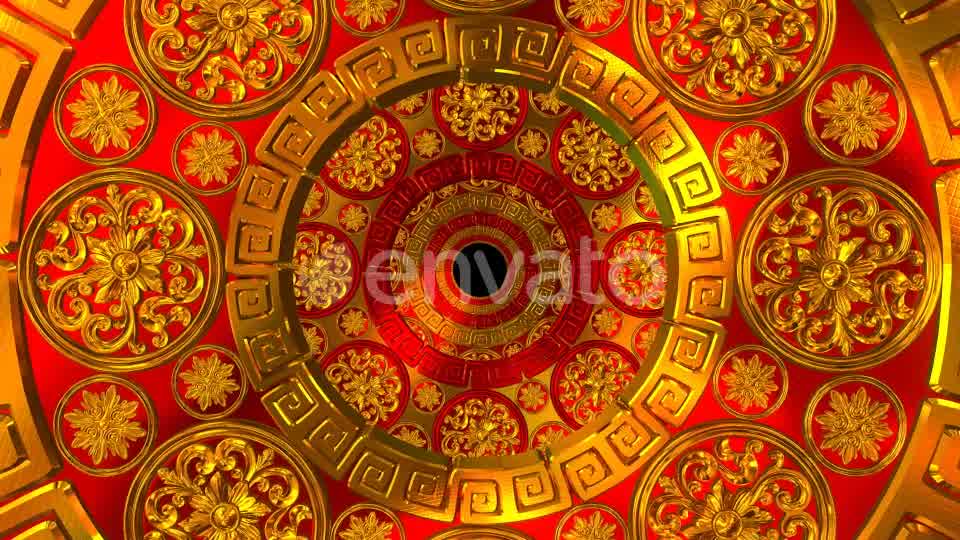 Golden Red Flower Tunnel Videohive 22172528 Motion Graphics Image 9