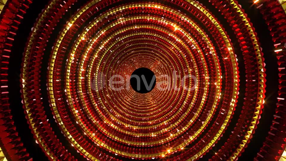 Golden Red Glittering Tunnel Videohive 22278706 Motion Graphics Image 2