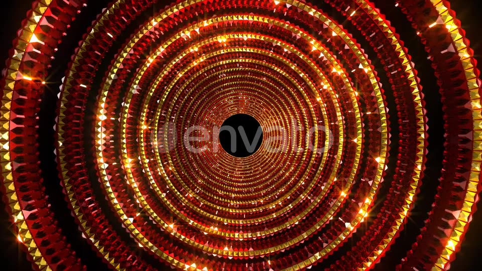 Golden Red Glittering Tunnel Videohive 22278706 Motion Graphics Image 3