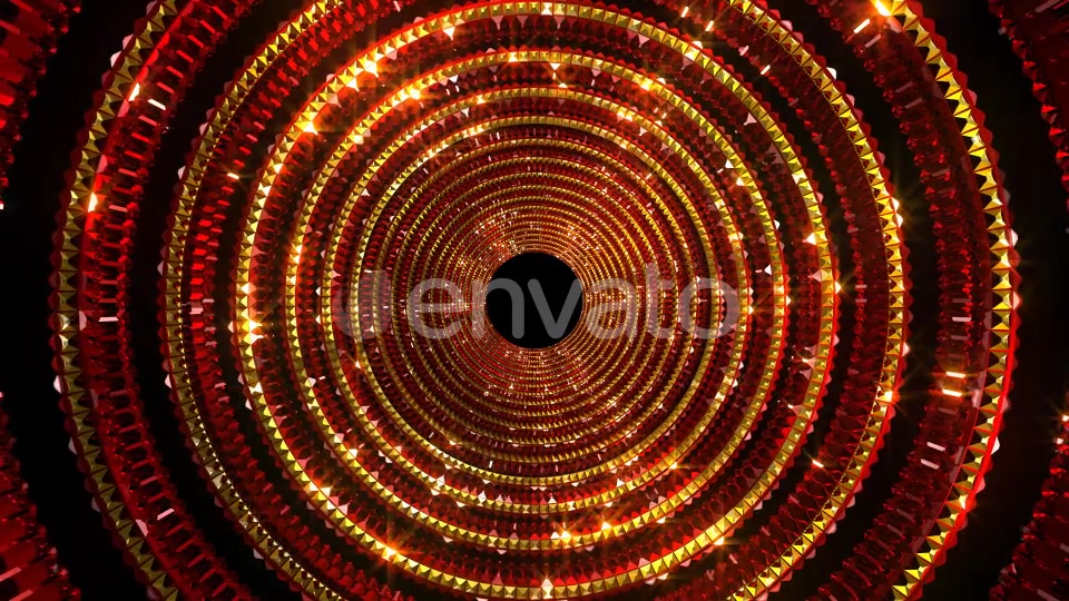 Golden Red Glittering Tunnel Videohive 22278706 Motion Graphics Image 4