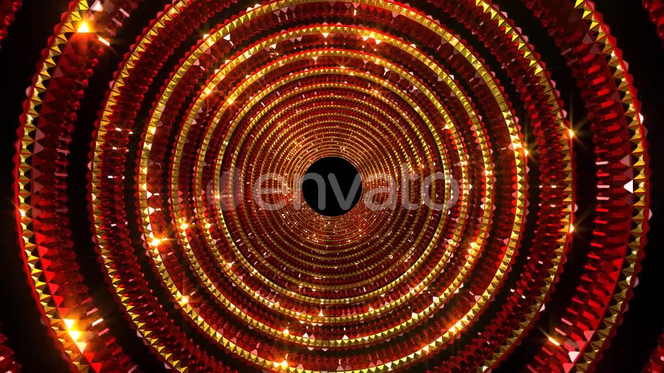 Golden Red Glittering Tunnel Videohive 22278706 Motion Graphics Image 6