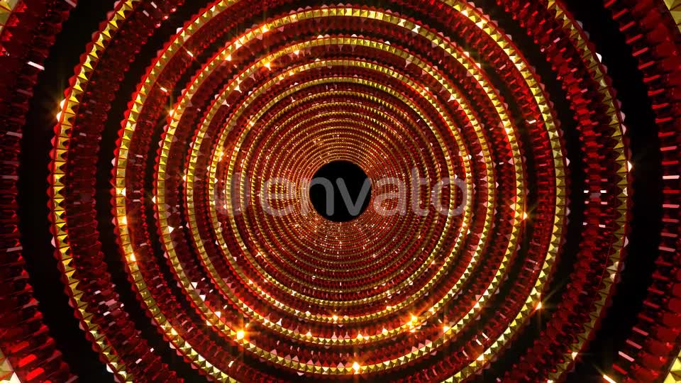 Golden Red Glittering Tunnel Videohive 22278706 Motion Graphics Image 7