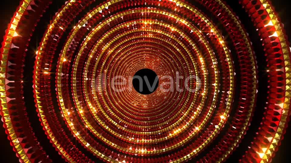 Golden Red Glittering Tunnel Videohive 22278706 Motion Graphics Image 8