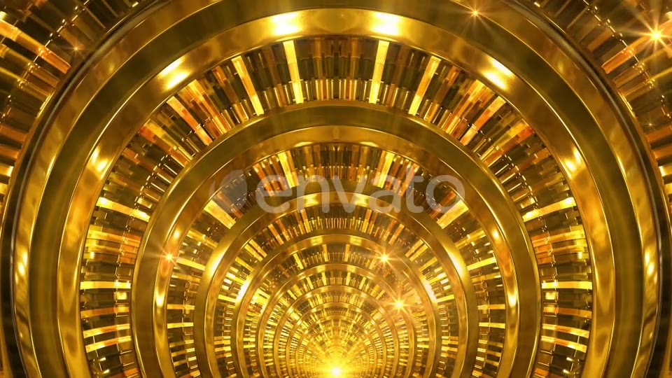 Golden Ring Tunnel Videohive 22987569 Motion Graphics Image 3