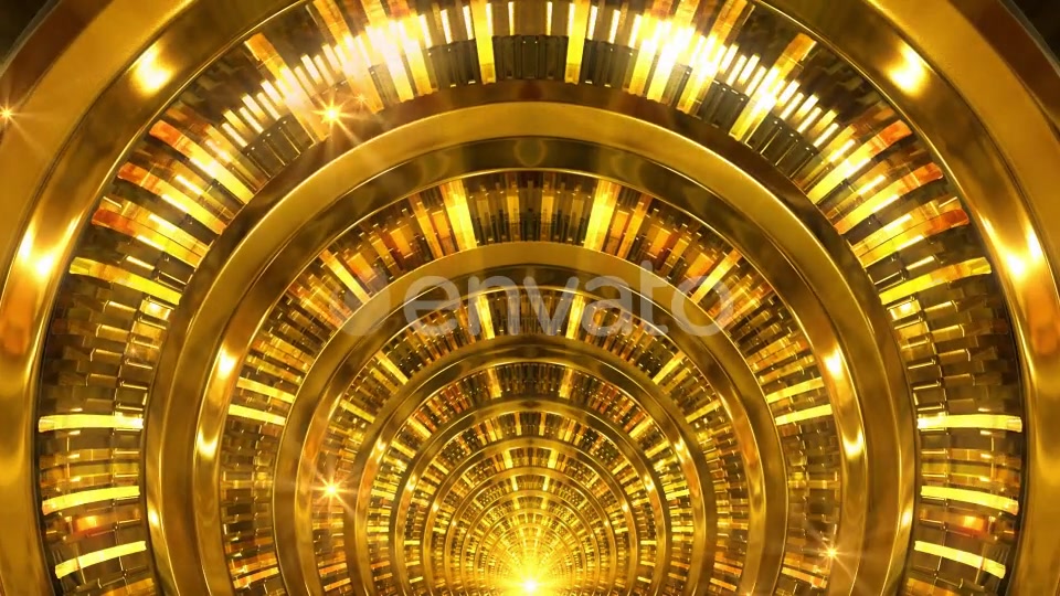 Golden Ring Tunnel Videohive 22987569 Motion Graphics Image 4