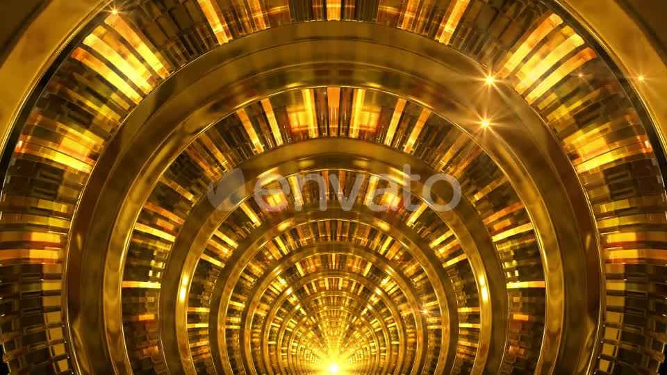 Golden Ring Tunnel Videohive 22987569 Motion Graphics Image 7