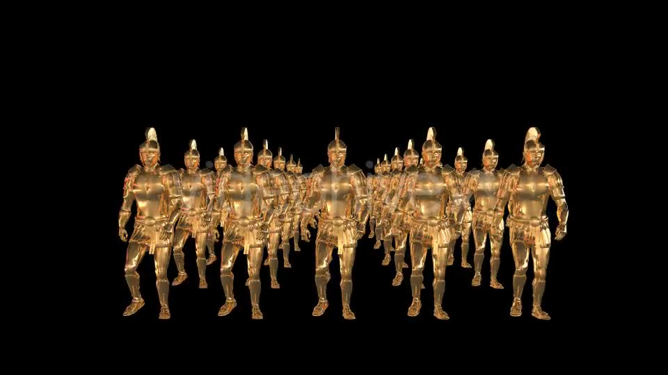 Golden Roman Soldiers 2 Scene Videohive 20039429 Motion Graphics Image 1