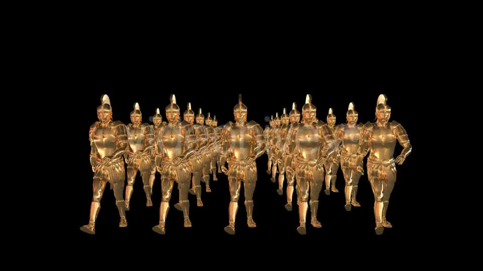 Golden Roman Soldiers 2 Scene Videohive 20039429 Motion Graphics Image 2