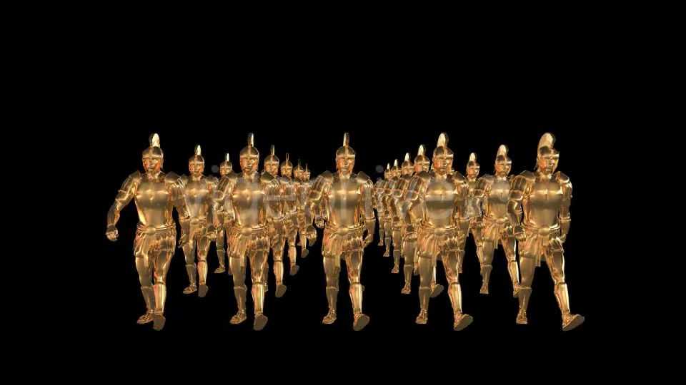 Golden Roman Soldiers 2 Scene Videohive 20039429 Motion Graphics Image 5