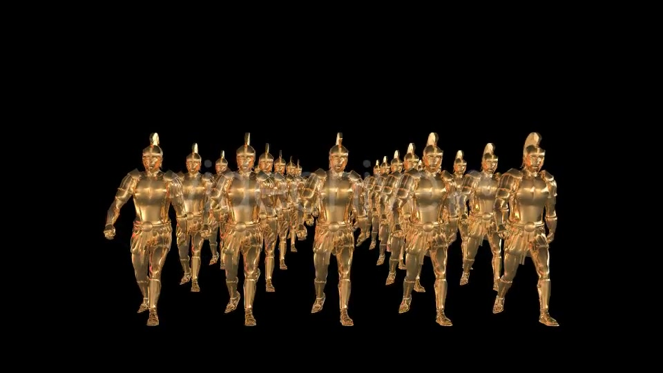 Golden Roman Soldiers 2 Scene Videohive 20039429 Motion Graphics Image 6
