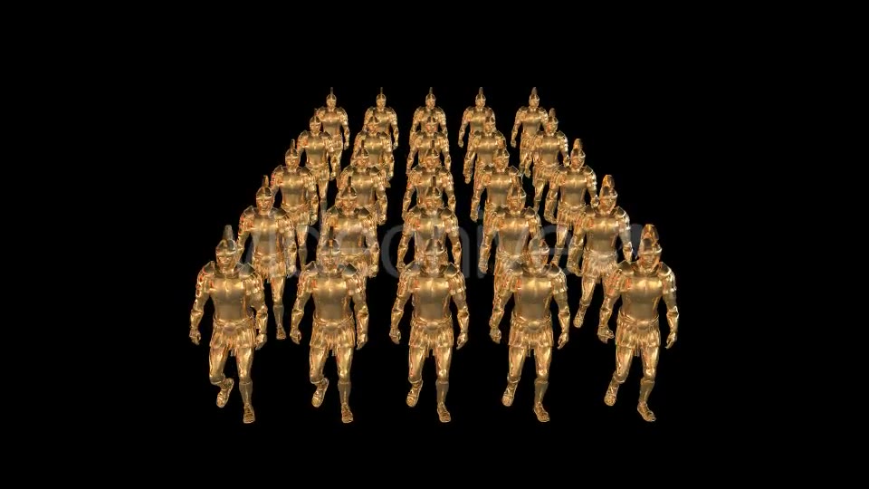Golden Roman Soldiers 2 Scene Videohive 20039429 Motion Graphics Image 7