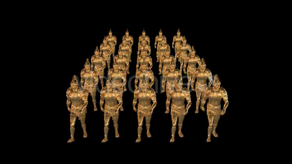 Golden Roman Soldiers 2 Scene Videohive 20039429 Motion Graphics Image 8