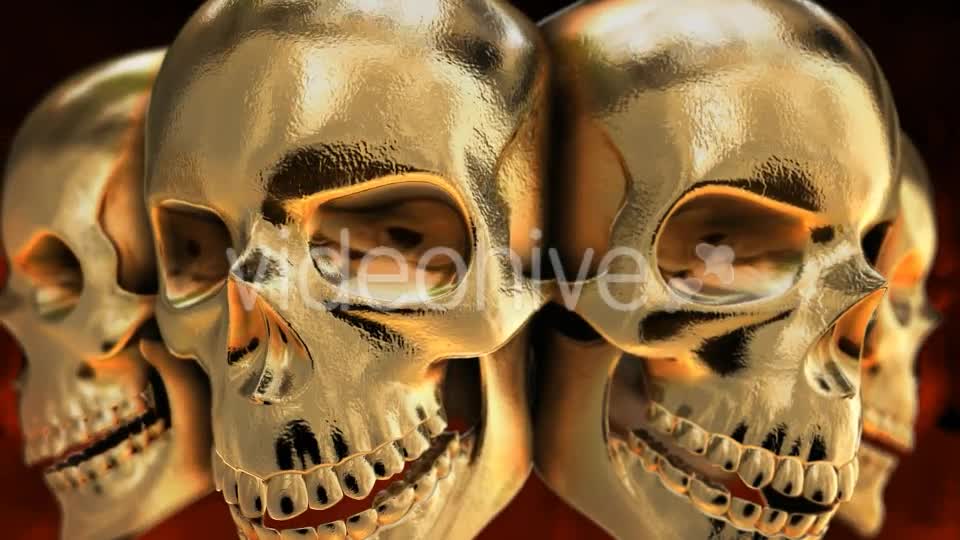 Golden Skull VJ loop Videohive 20632193 Motion Graphics Image 1