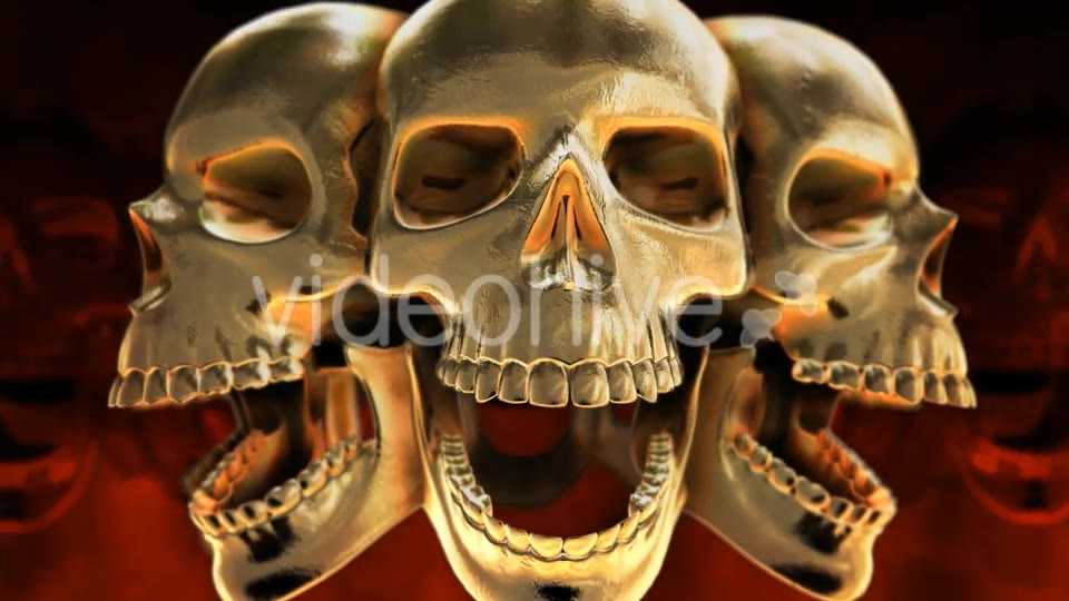 Golden Skull VJ loop Videohive 20632193 Motion Graphics Image 3