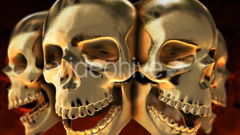Golden Skull VJ loop Videohive 20632193 Motion Graphics Image 6