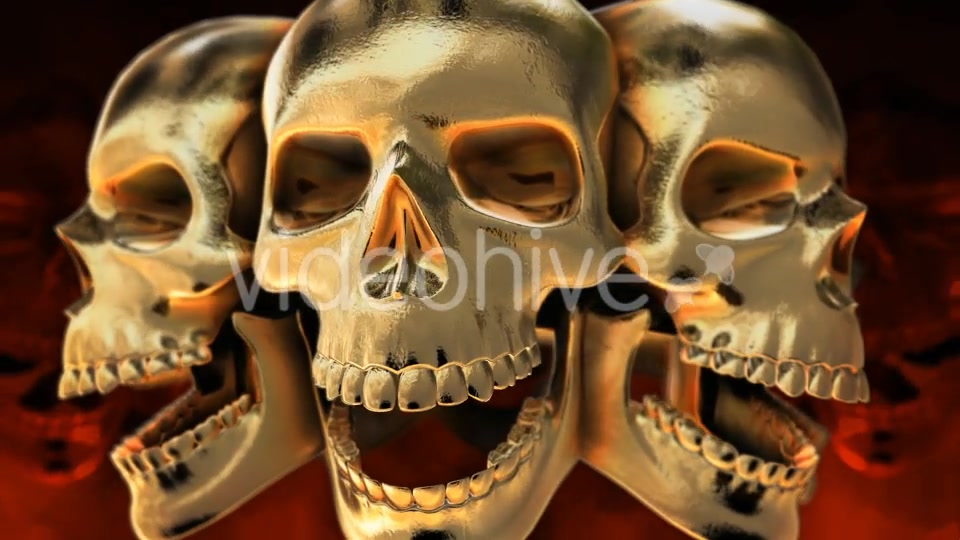 Golden Skull VJ loop Videohive 20632193 Motion Graphics Image 7