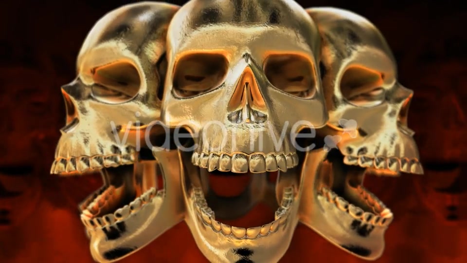 Golden Skull VJ loop Videohive 20632193 Motion Graphics Image 8