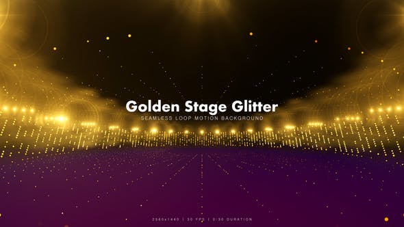 Golden Stage Glitter 5 - Download Videohive 16836629
