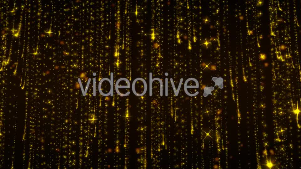Golden Starfall Loop Videohive 19667725 Motion Graphics Image 1
