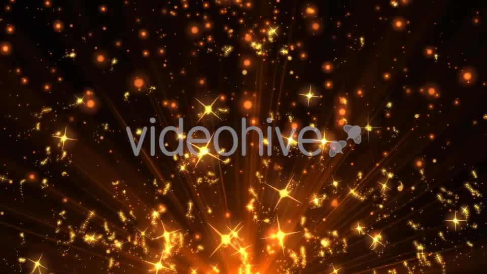 Golden Stars Sparks Videohive 19688658 Motion Graphics Image 1