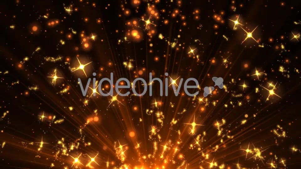 Golden Stars Sparks Videohive 19688658 Motion Graphics Image 5
