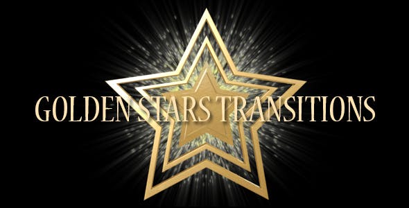 Golden Stars Transitions - 19003954 Videohive Download