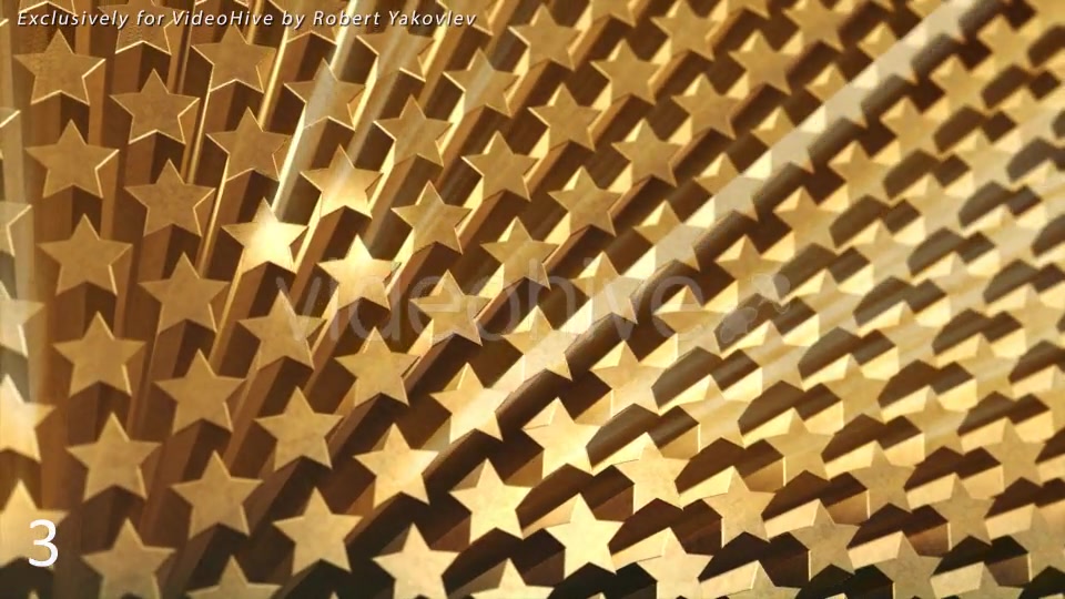 Golden Stars with Rays Videohive 10130119 Motion Graphics Image 11
