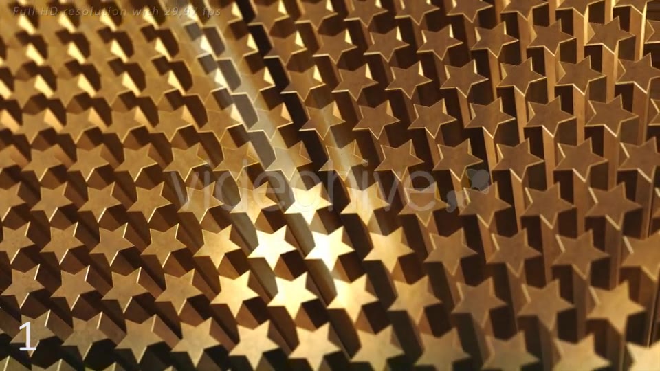 Golden Stars with Rays Videohive 10130119 Motion Graphics Image 3