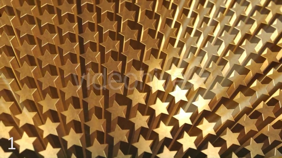 Golden Stars with Rays Videohive 10130119 Motion Graphics Image 4