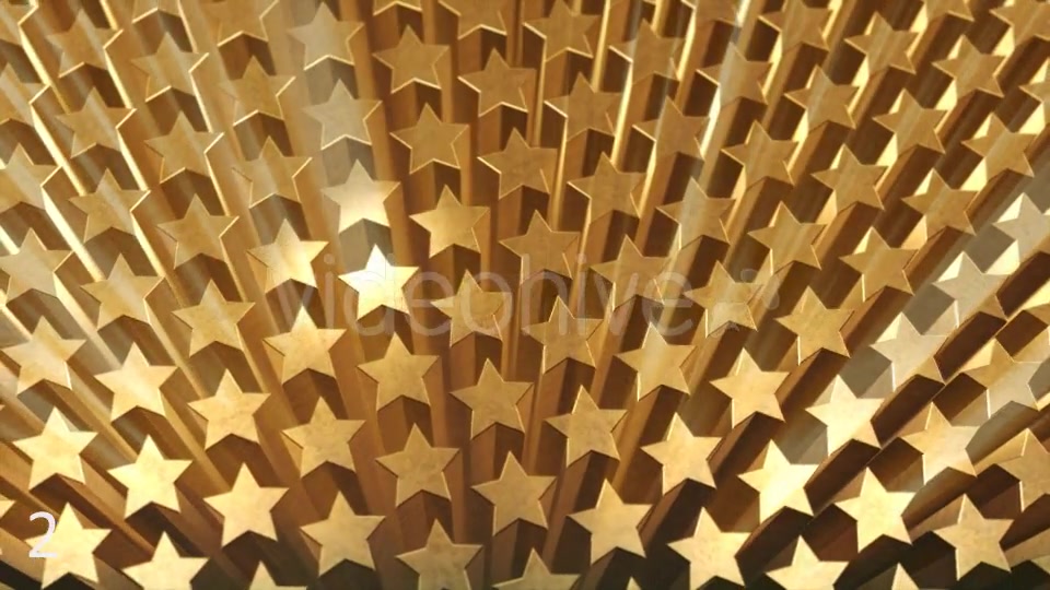 Golden Stars with Rays Videohive 10130119 Motion Graphics Image 7