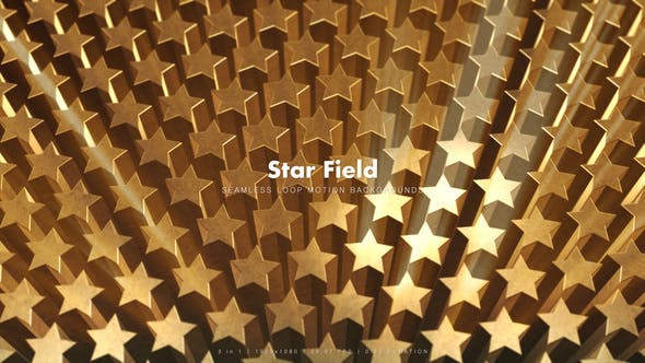 Golden Stars with Rays - 10130119 Videohive Download