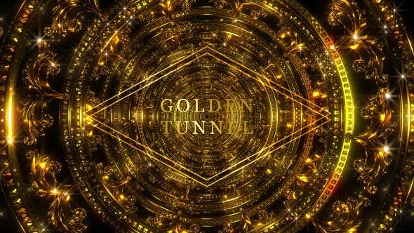 Golden Tunnel 1 - 19719459 Videohive Download