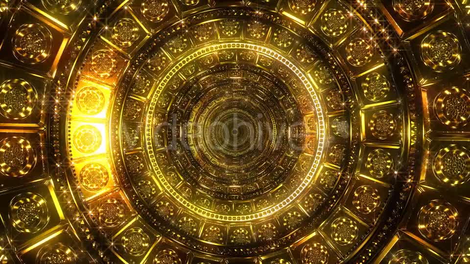 Golden Tunnel 2 Videohive 19719615 Motion Graphics Image 1