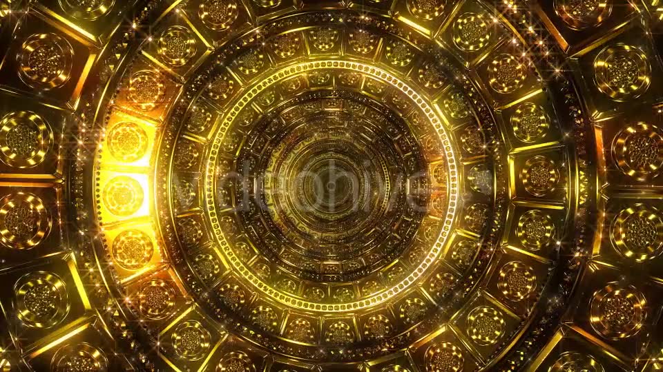 Golden Tunnel 2 Videohive 19719615 Motion Graphics Image 2