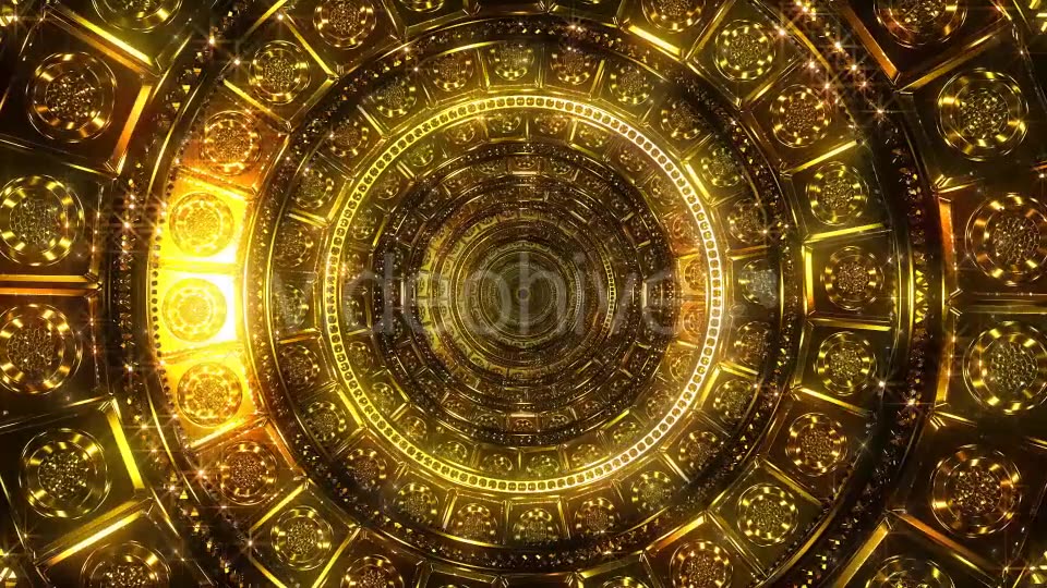 Golden Tunnel 2 Videohive 19719615 Motion Graphics Image 3