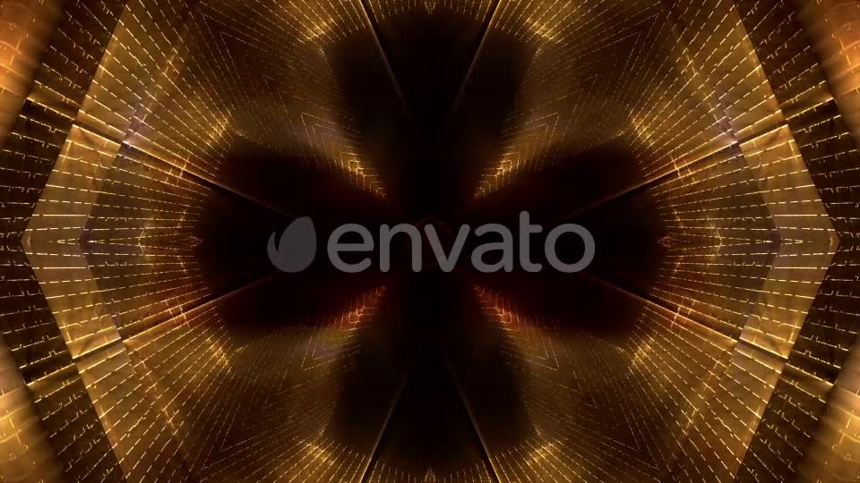 Golden Tunnel Backgrounds Videohive 23448819 Motion Graphics Image 1