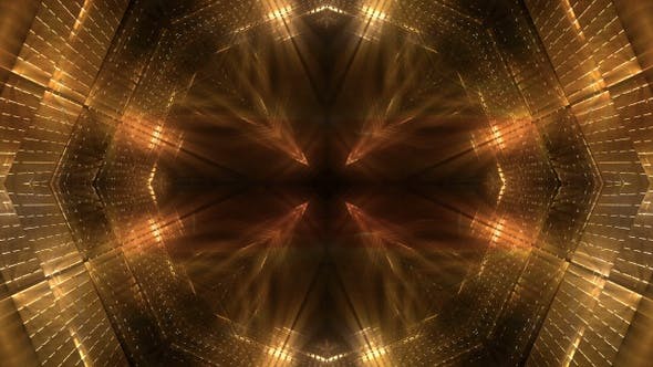 Golden Tunnel Backgrounds - Videohive 23448819 Download