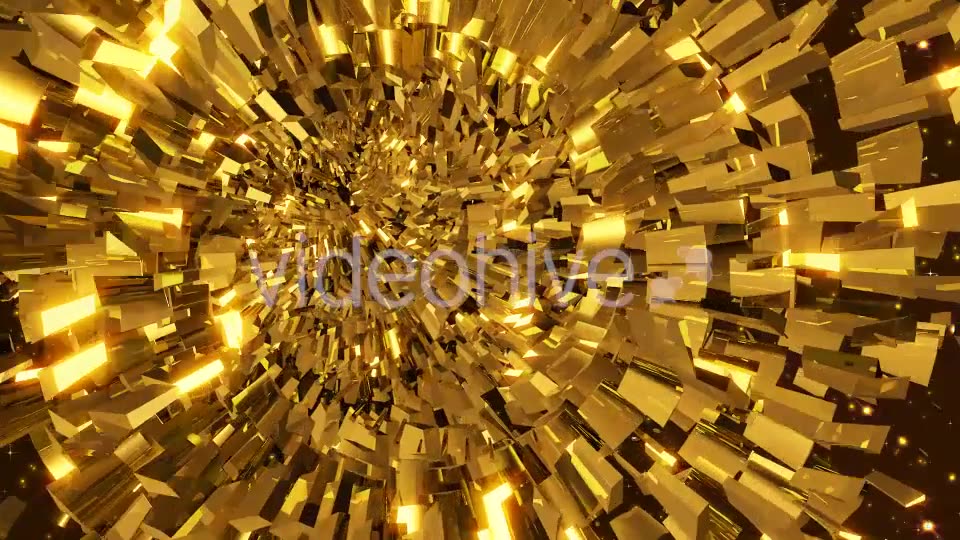 Golden Tunnel Loop Videohive 19592445 Motion Graphics Image 3