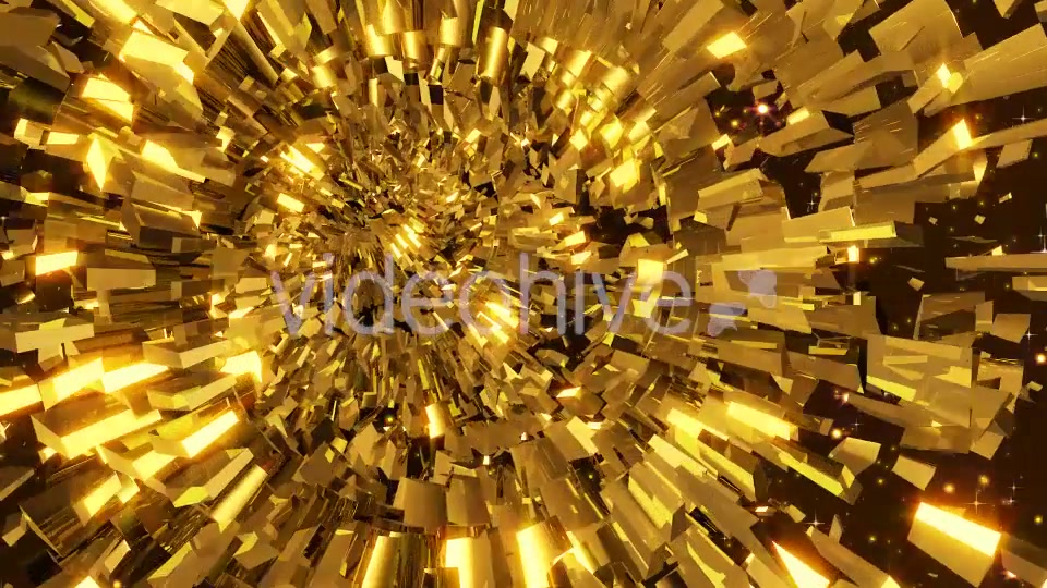 Golden Tunnel Loop Videohive 19592445 Motion Graphics Image 4
