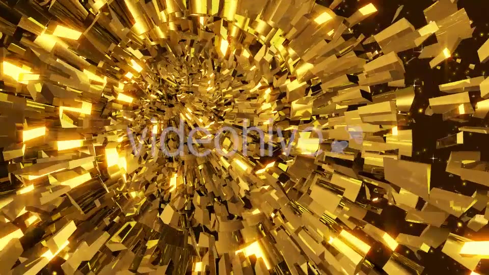 Golden Tunnel Loop Videohive 19592445 Motion Graphics Image 5